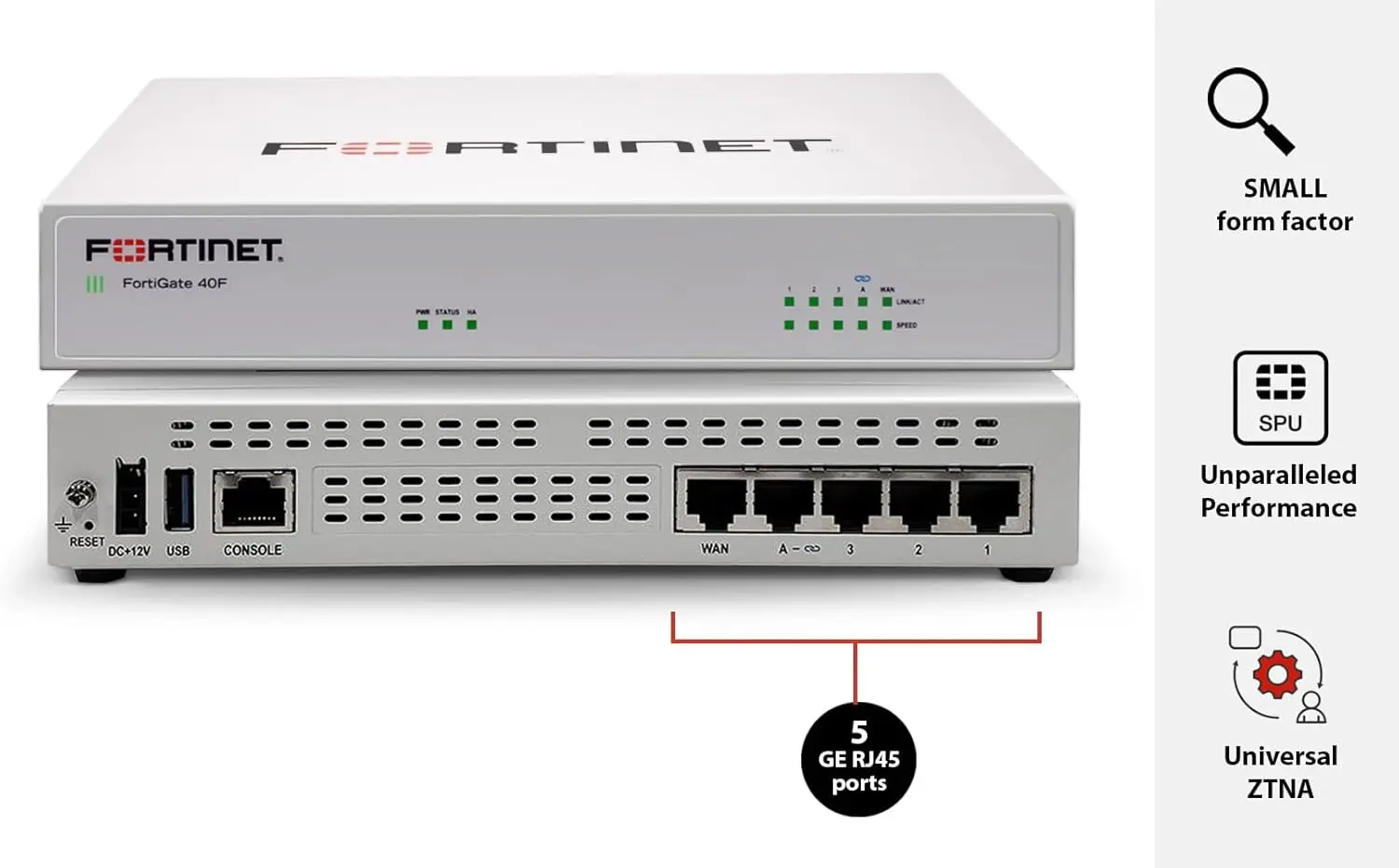 FORTIGATE (FRW) 40F UTM FIREWALL-VPN-ANTIVIRUS 12 AY+F.LOGGER 5651 LOG+HOTSPOT