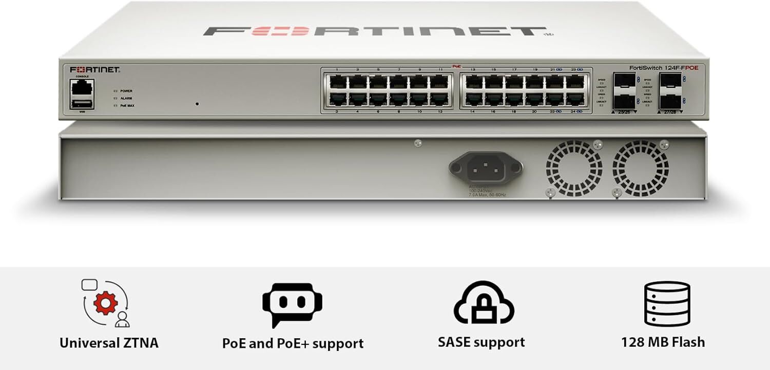 Fortinet Fortiswitch FS-124F-FPOE